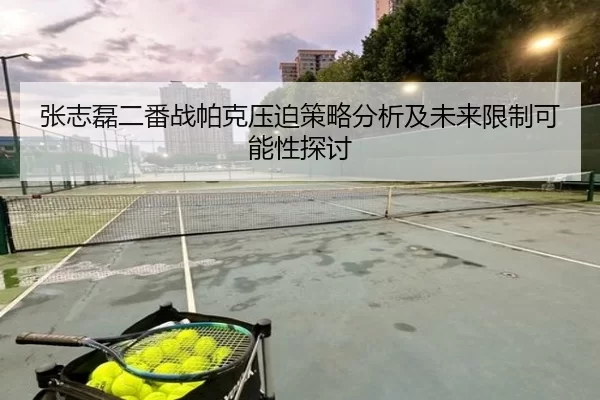 张志磊二番战帕克压迫策略分析及未来限制可能性探讨